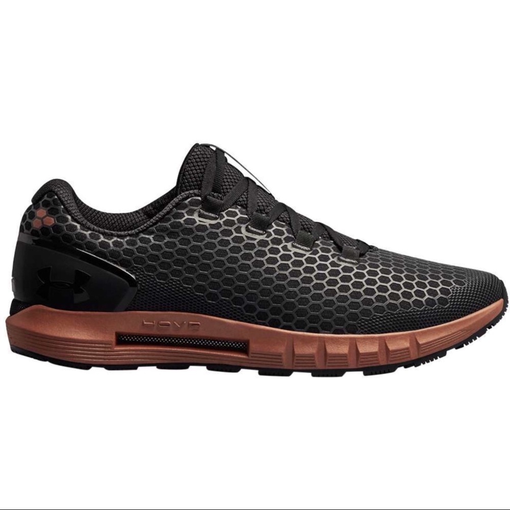 Under Armour Black and Copper/Orange Athletic Shoes